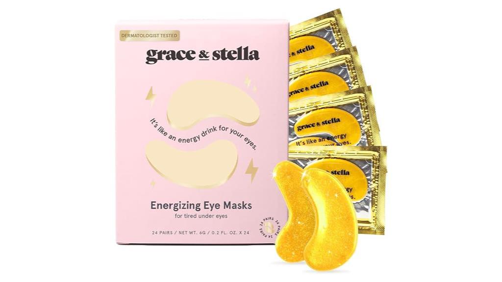 24 pairs gold eye mask