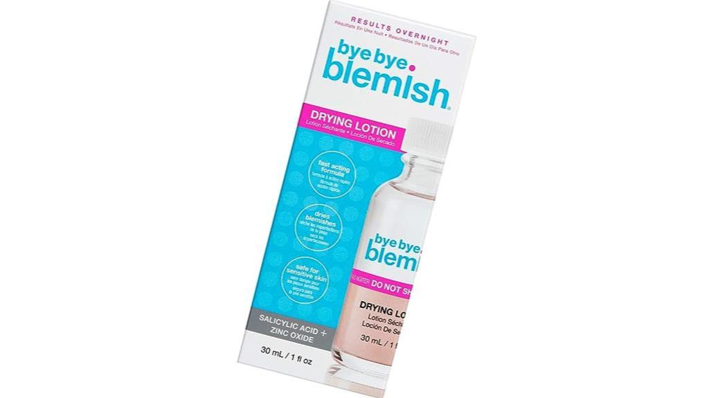 acne drying lotion overnight