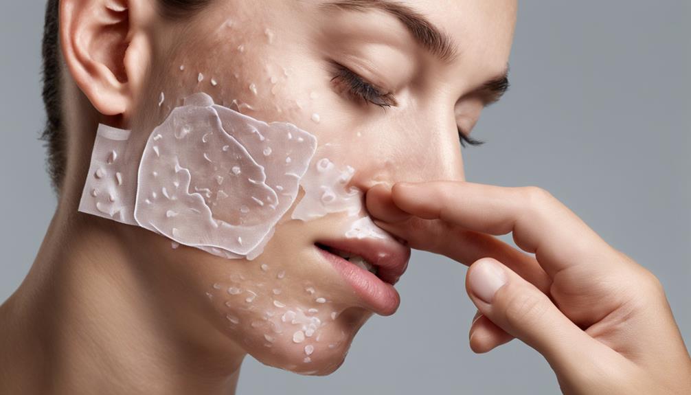 acne patch step by step application
