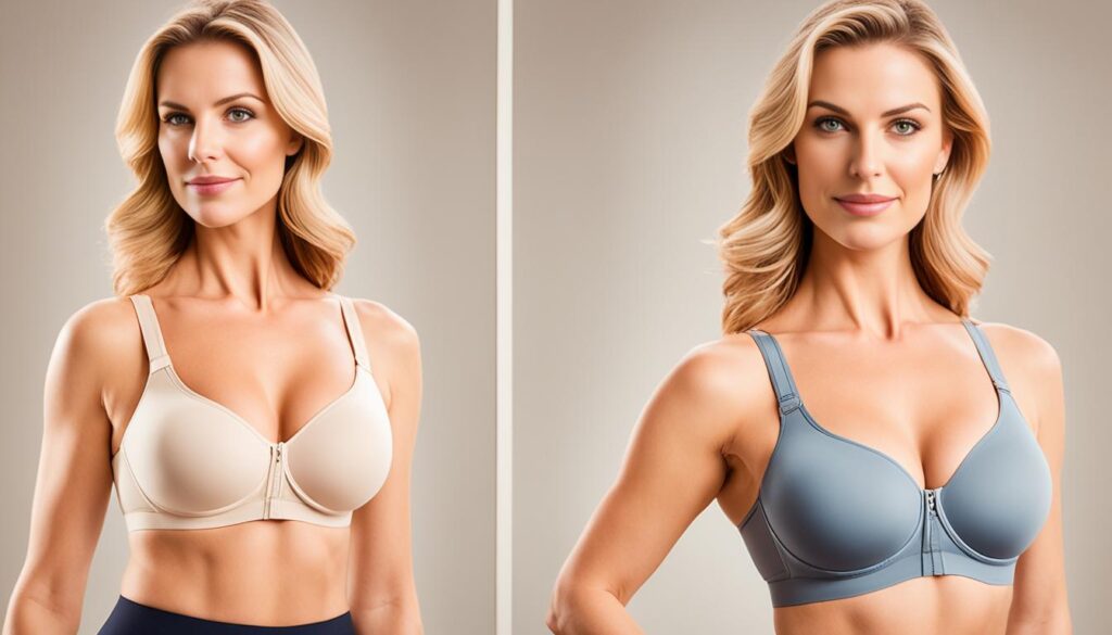 bra fit for reducing side boob fat