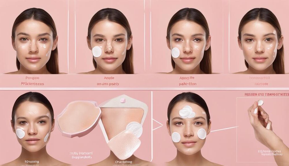 clear skin with patches
