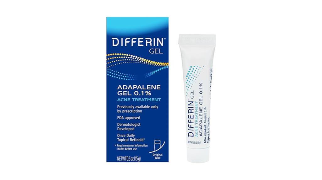 dermatologist recommended acne treatment gel