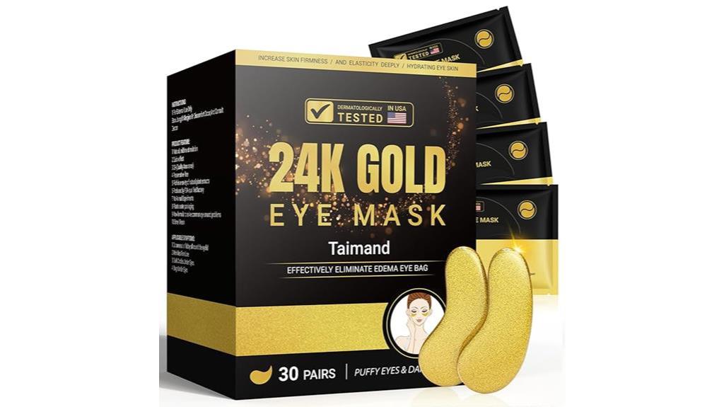 gold collagen eye patches