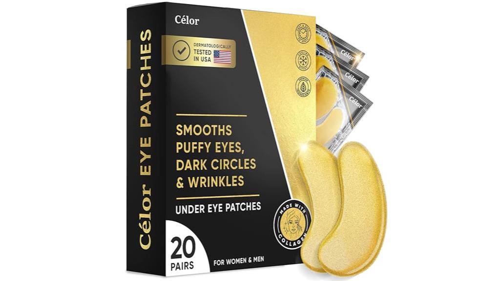 golden eye mask patches