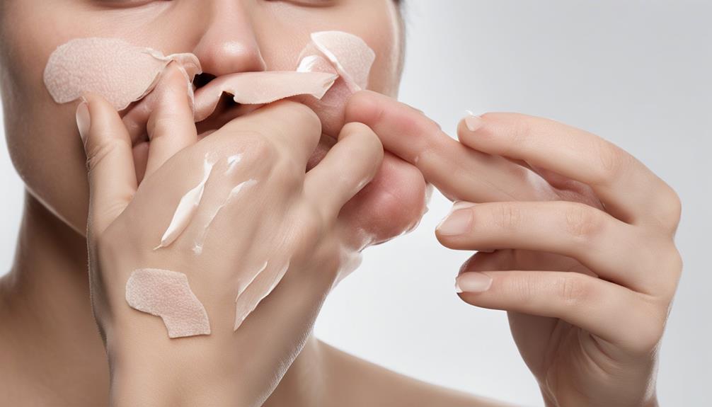 handling pimple patches carefully