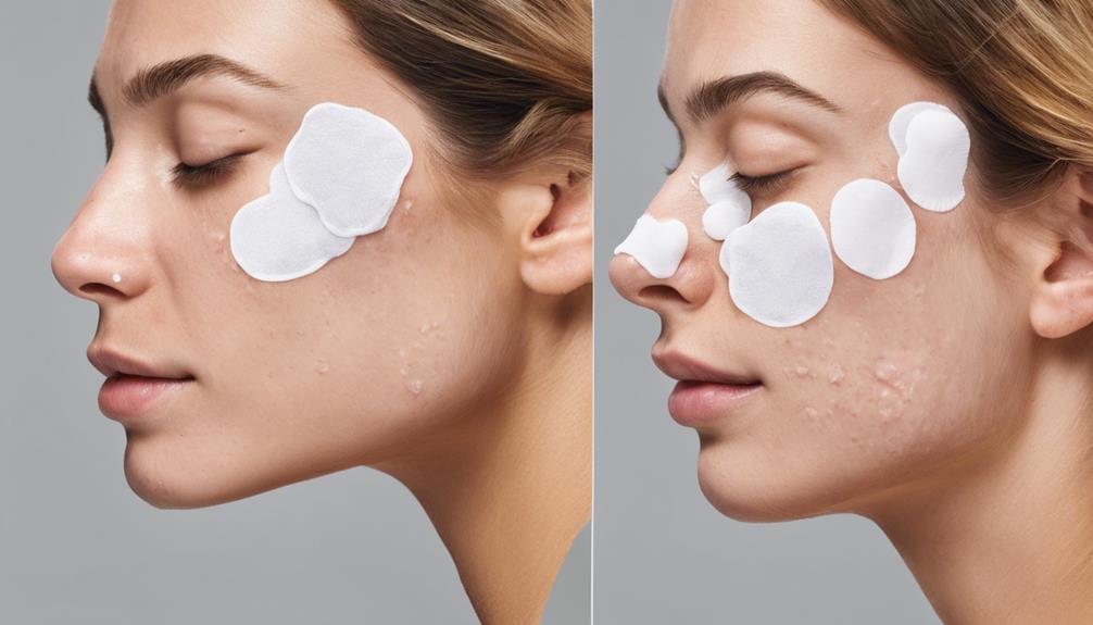 healing acne with patches