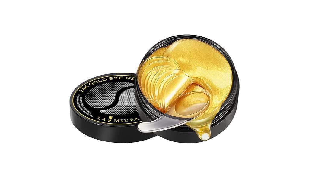 luxurious gold eye masks