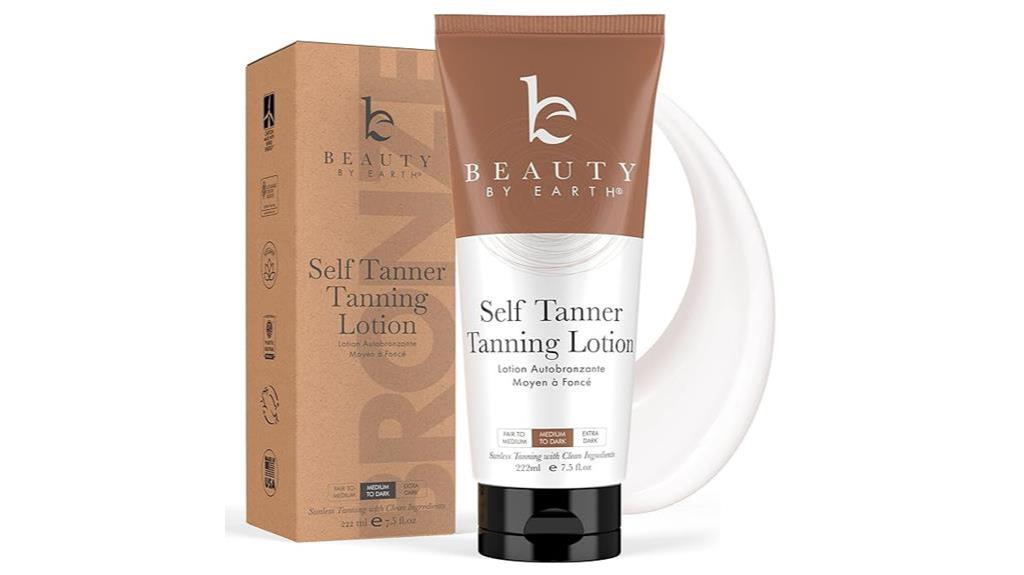 natural self tanning lotion option