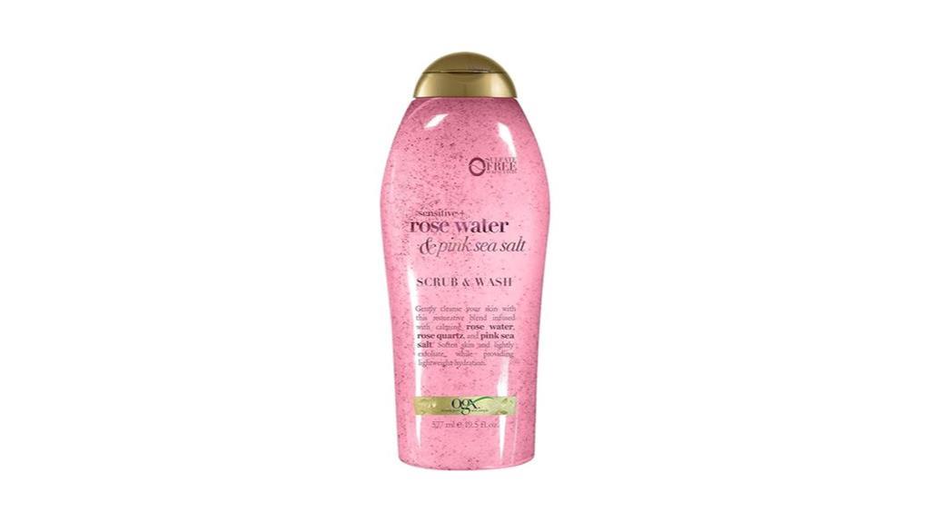 pink sea salt scrub