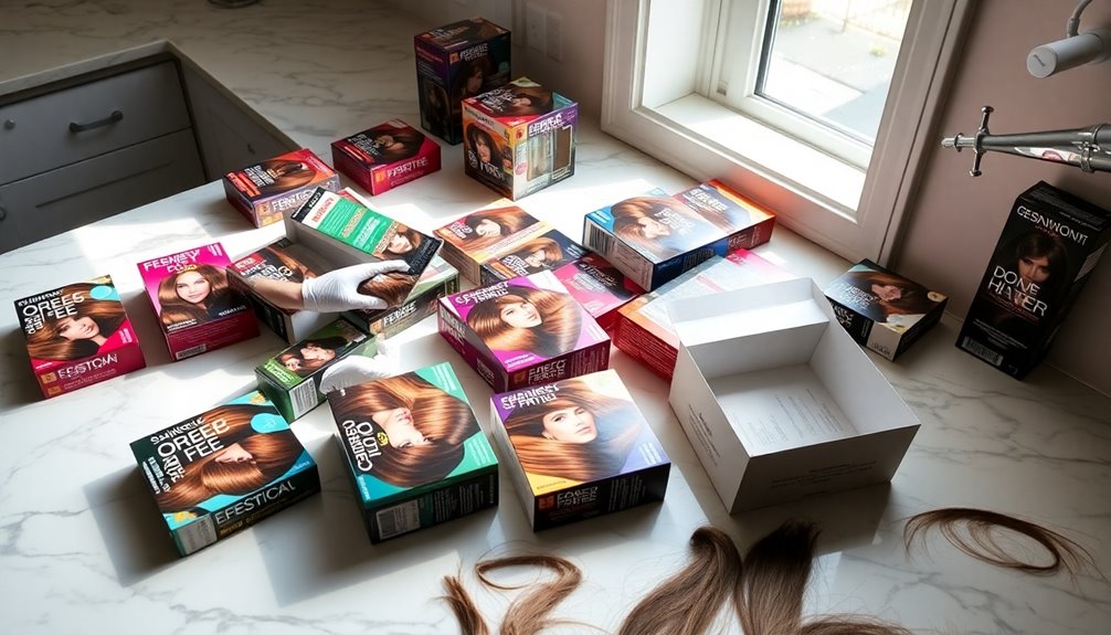 choosing at home hair dyes
