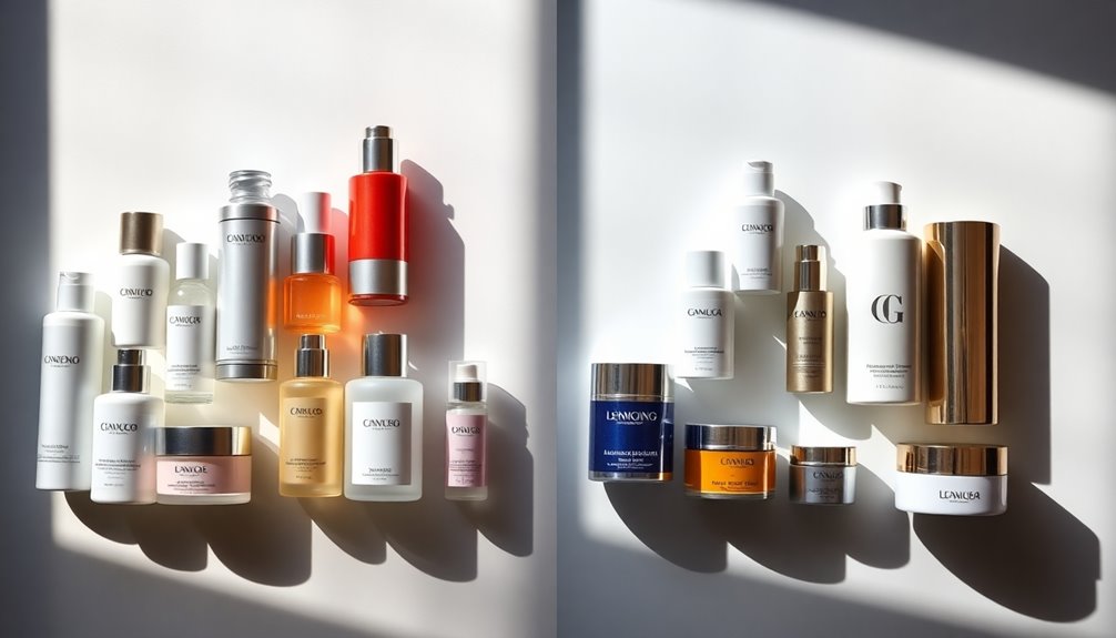 drugstore versus luxury products