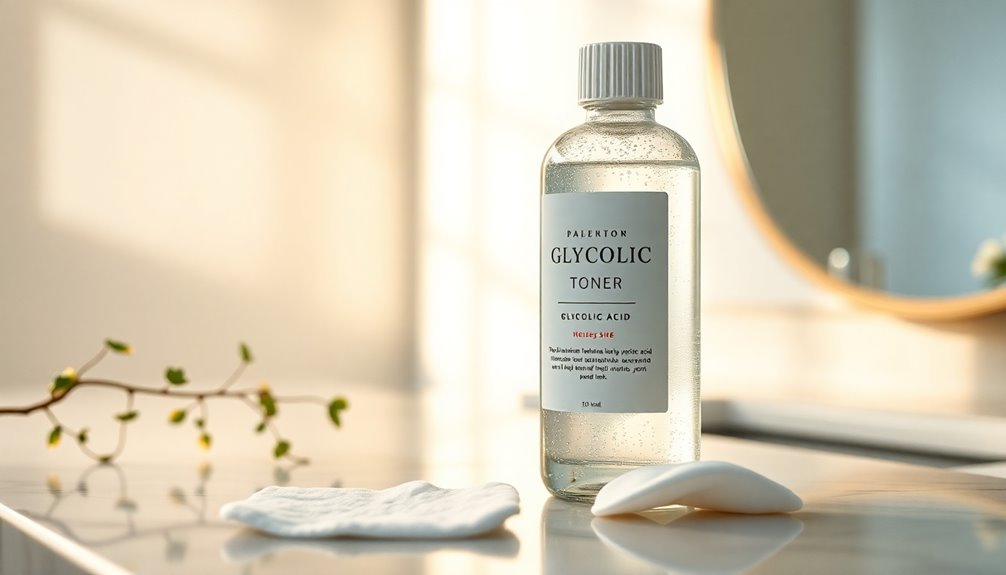 glycolic acid toner application