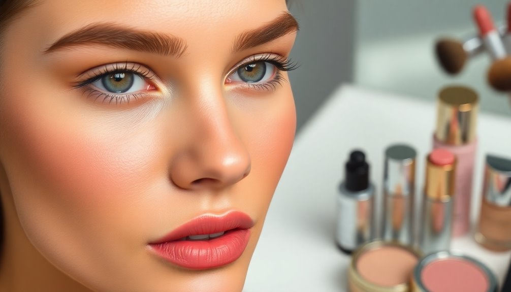 makeup application with patches