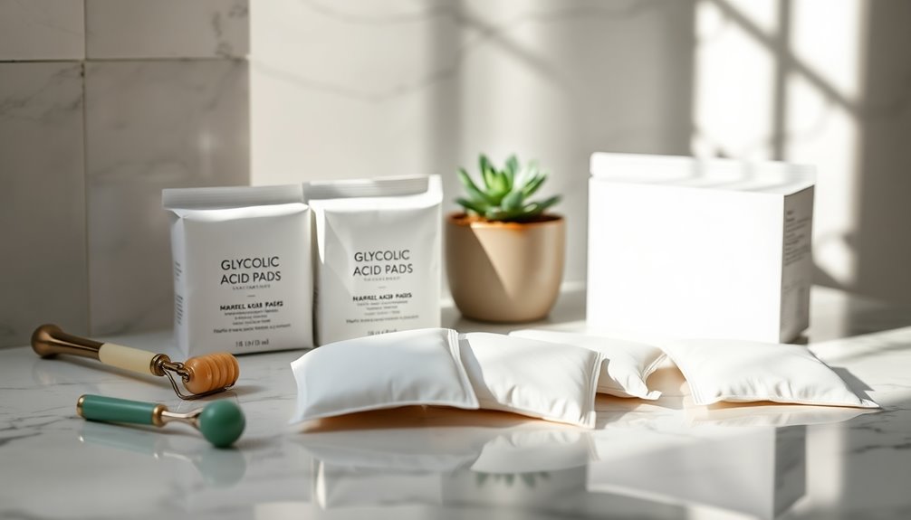 selecting glycolic acid pads
