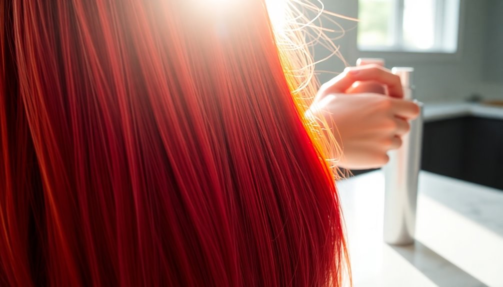 shield hair from heat