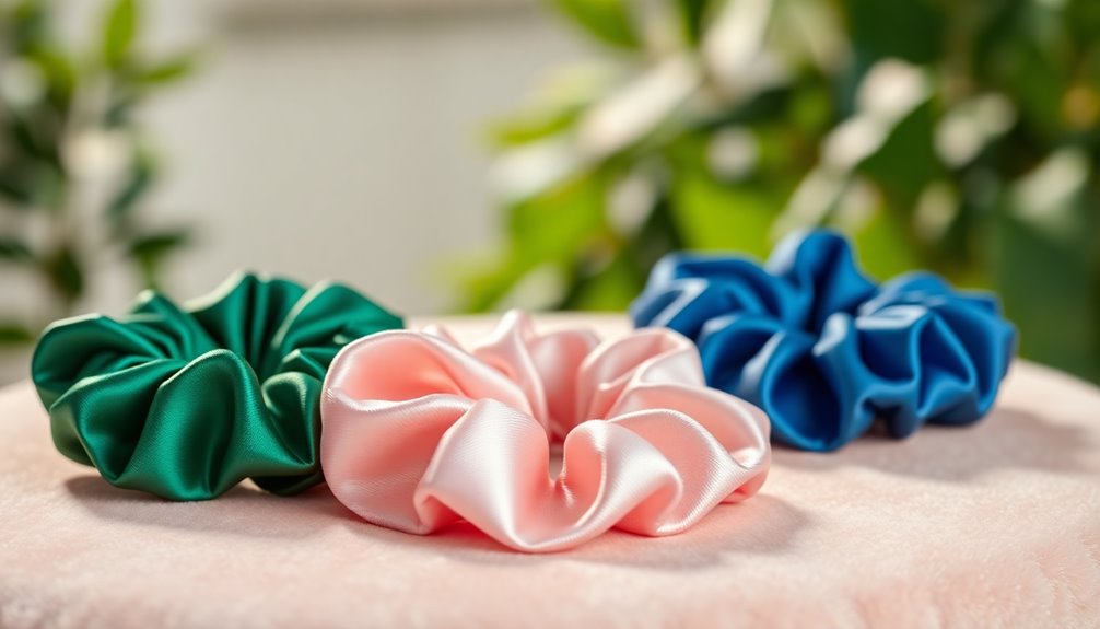 silk scrunchies prevent hair breakage