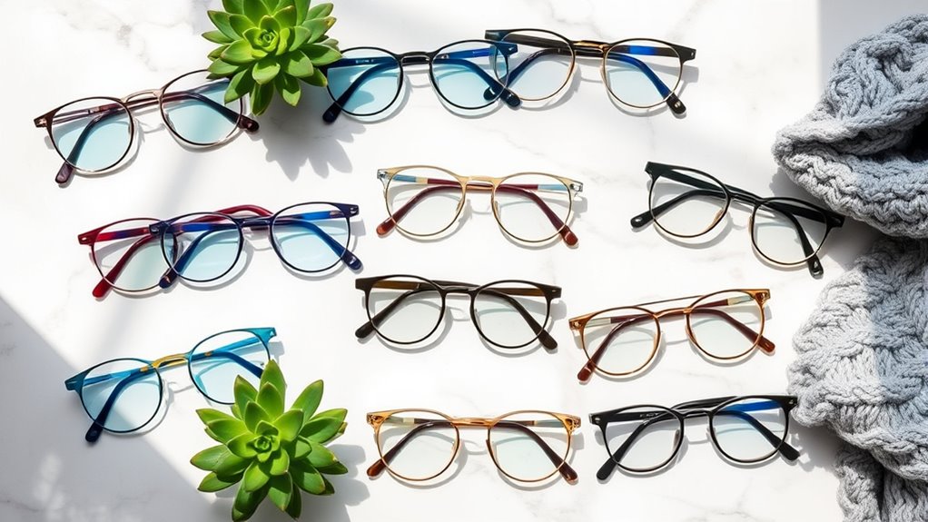 blue light glasses selection