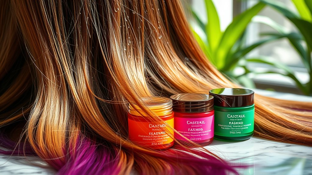 choosing hair color masks