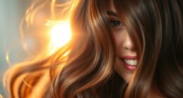 dark brown hair highlights