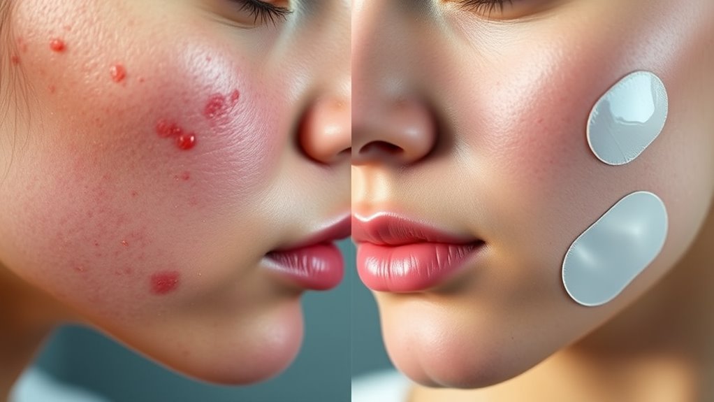 hydrocolloid patches improve acne