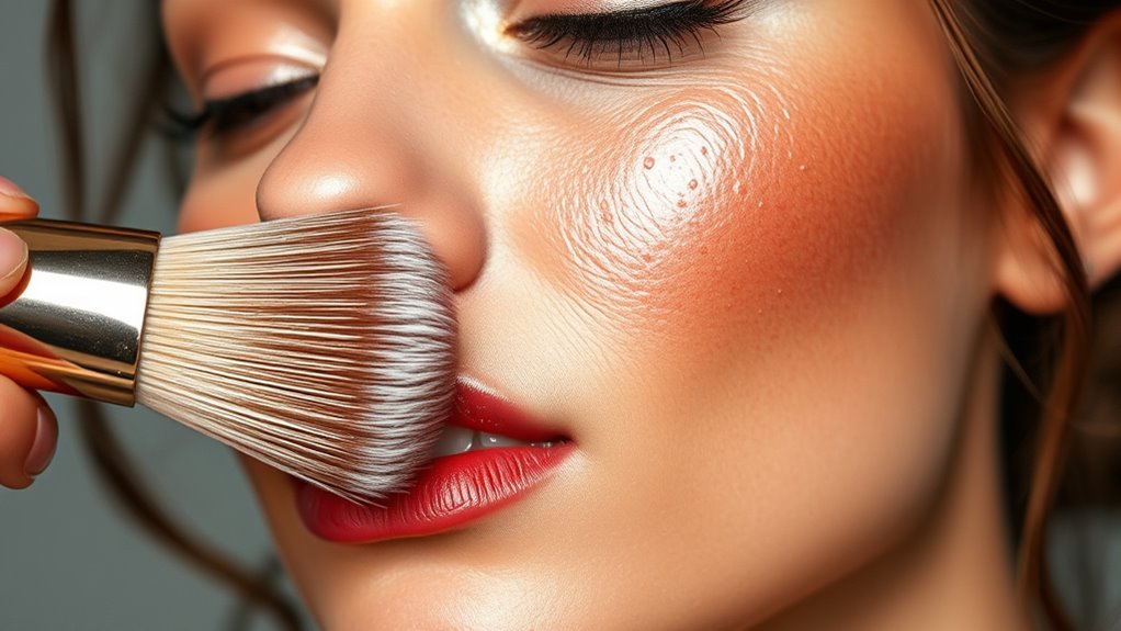 makeup application on patches
