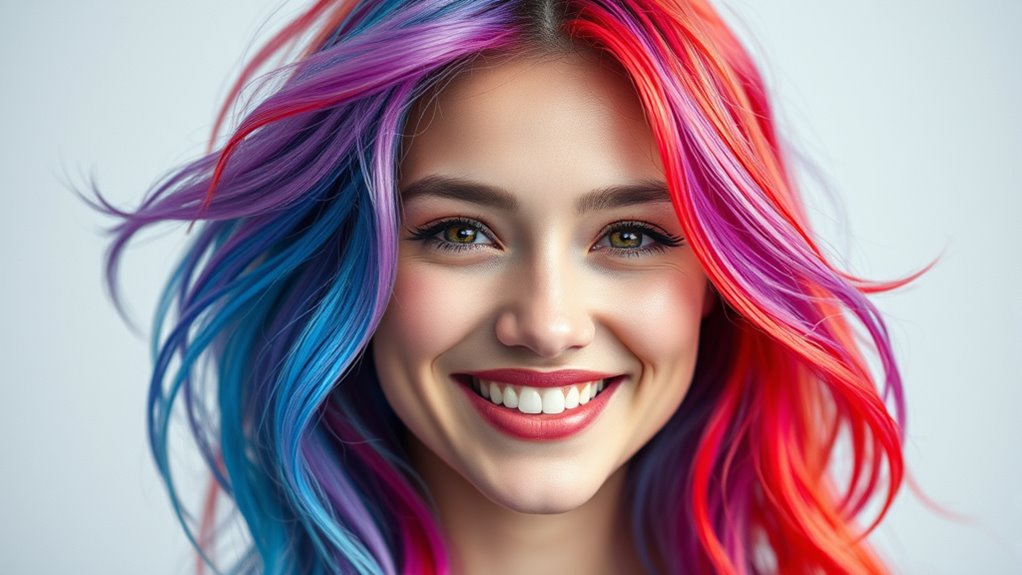 quick and vibrant hair transformation