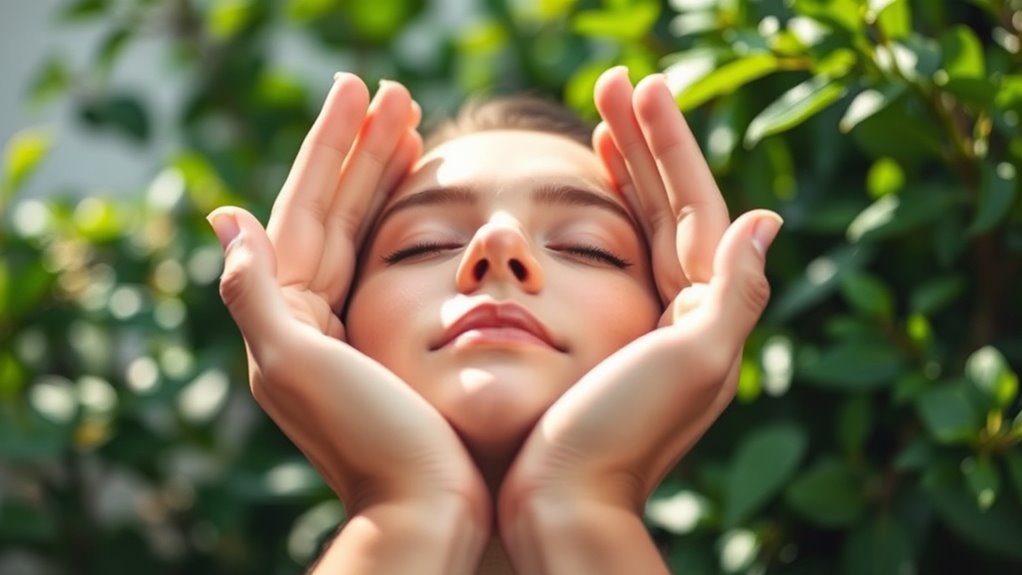 relaxation through palming technique