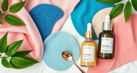 skincare layering with patches