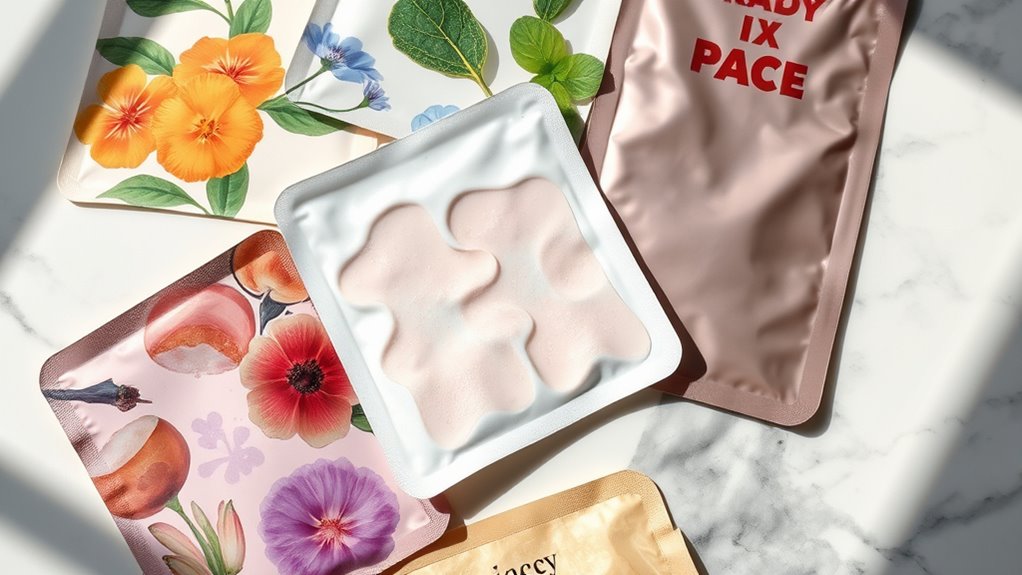 variety of skincare patches