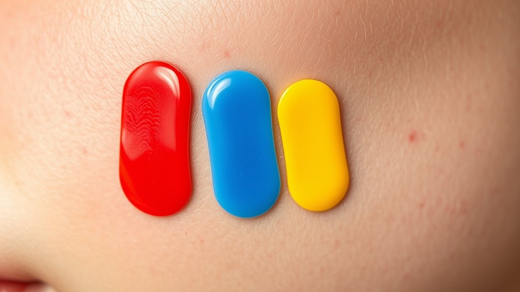 colored patches accelerate healing