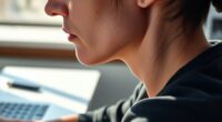 posture impacts eye shadows