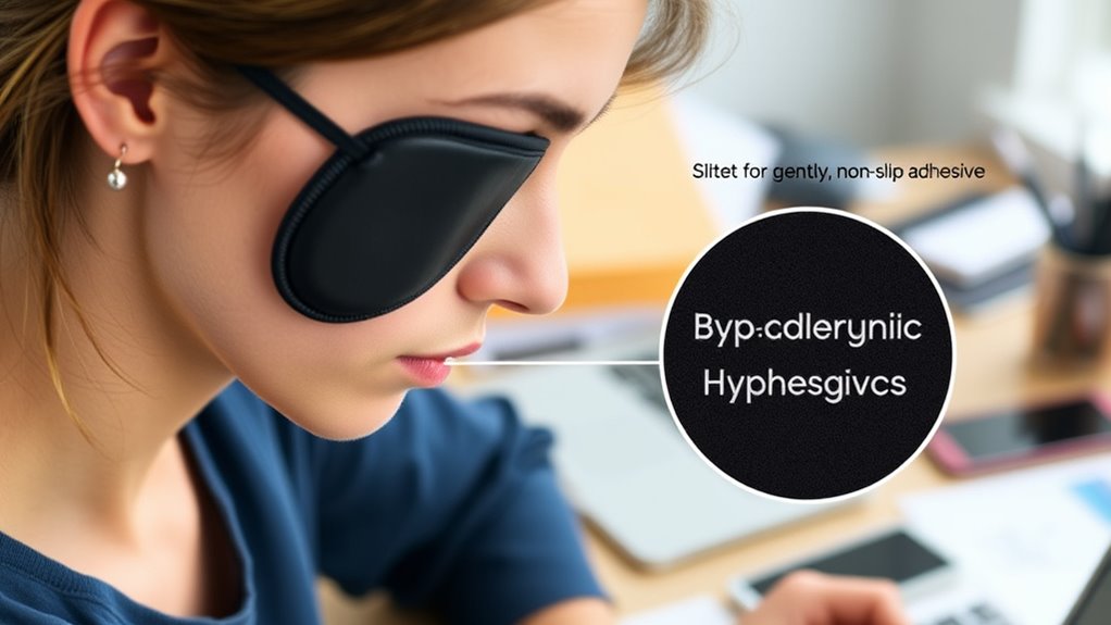 secure eye patch adhesion