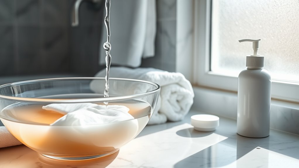 thorough cleansing maintains skin