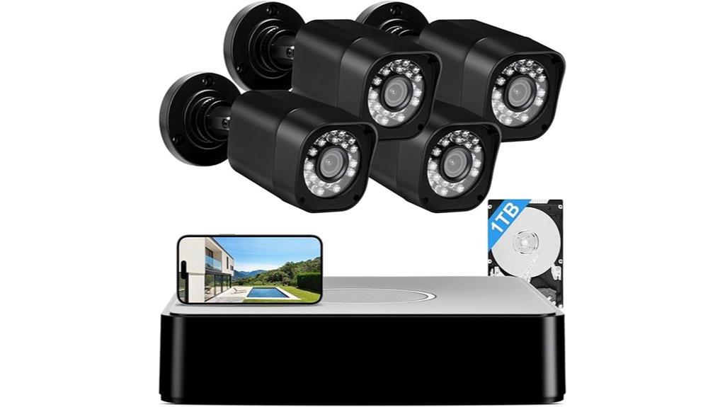 1080p four camera security
