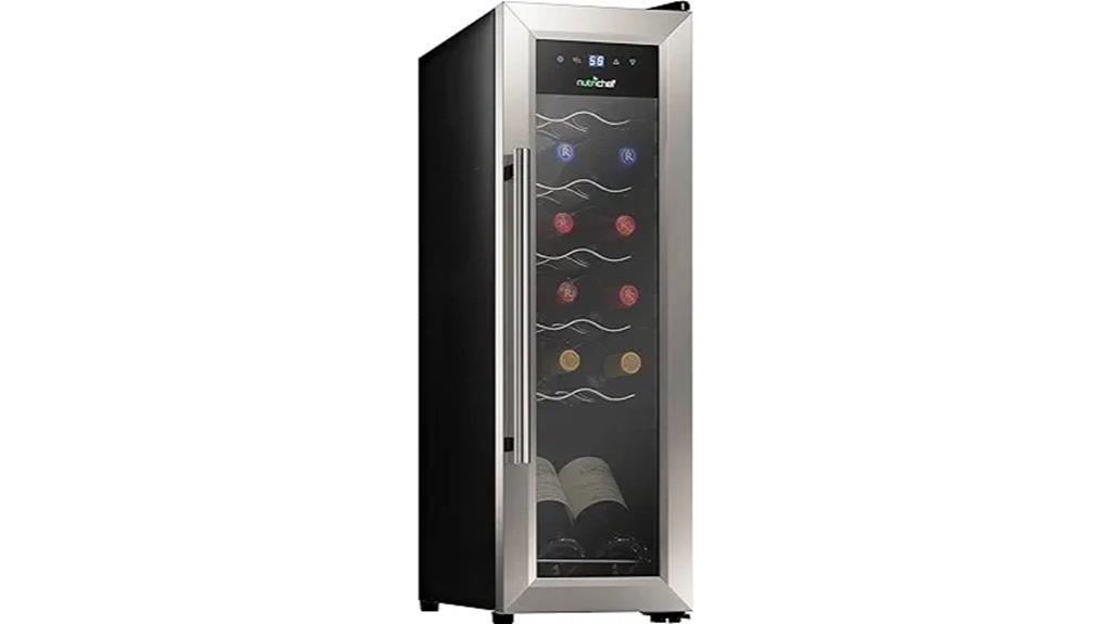 12 bottle stainless wine refrigerator