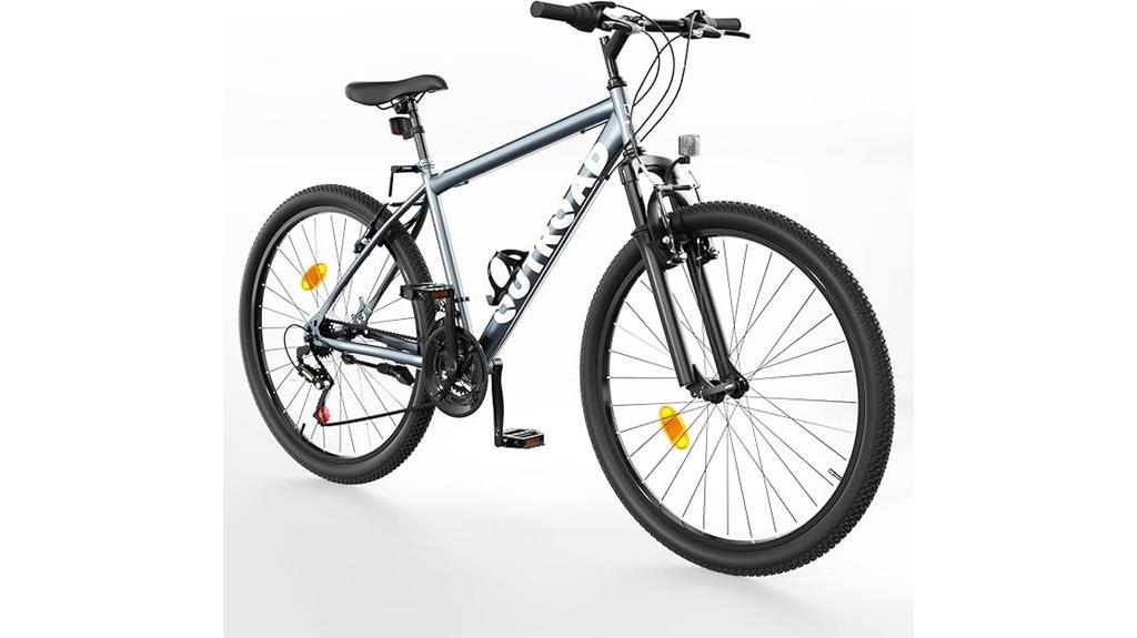 26 inch steel suspension bike