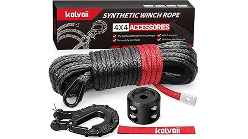 50ft synthetic winch rope