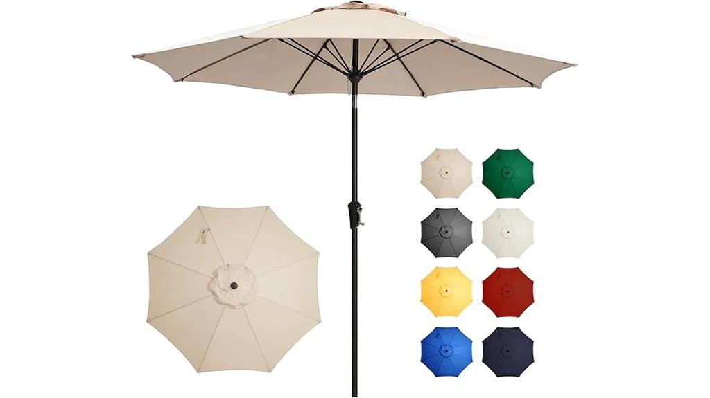 9 foot tilt patio umbrella