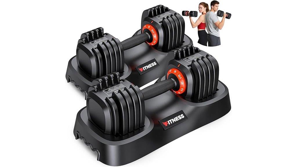 adjustable dumbbell weight options