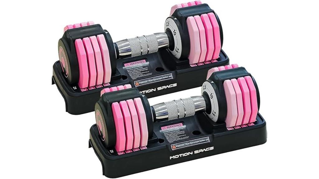 adjustable dumbbells pair