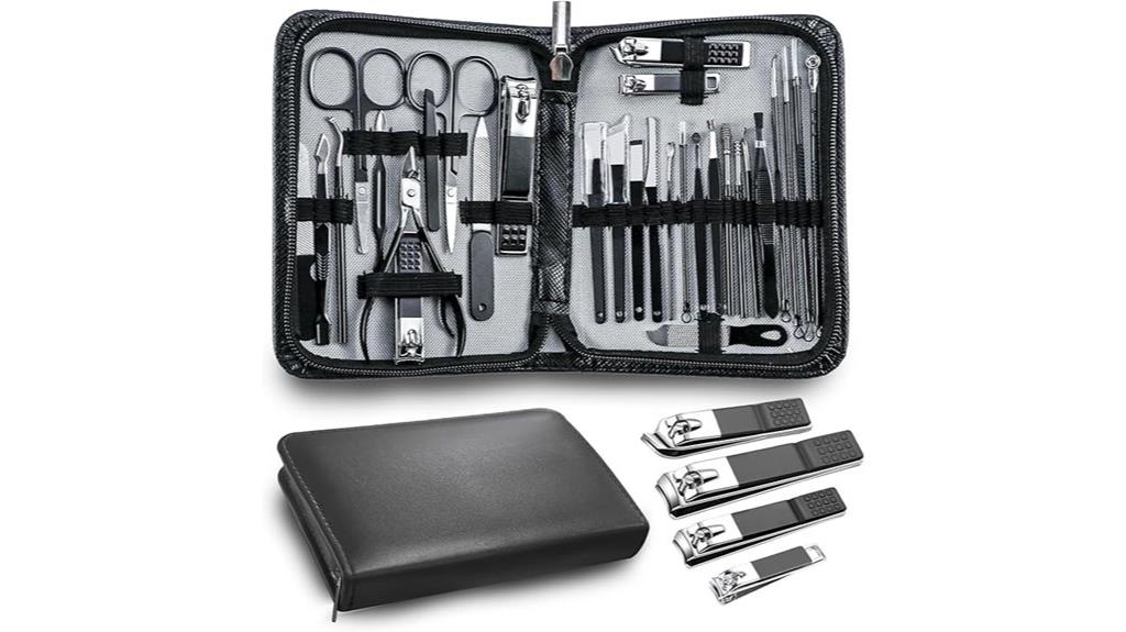 black manicure grooming kit