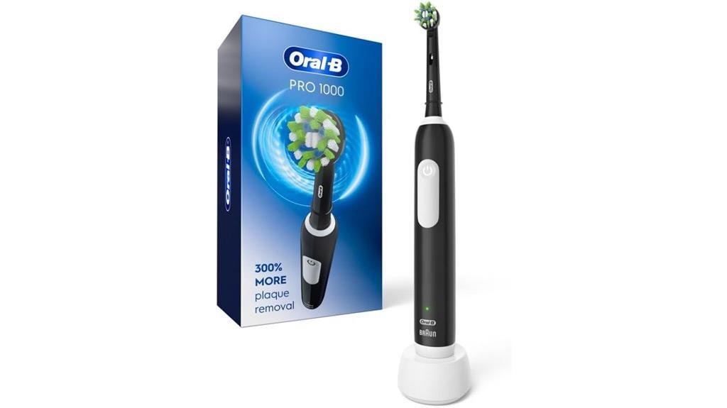 black rechargeable electric toothbrush