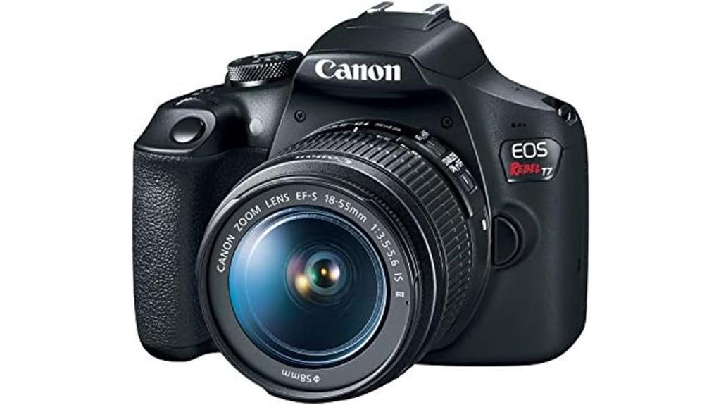 canon t7 dslr with lens