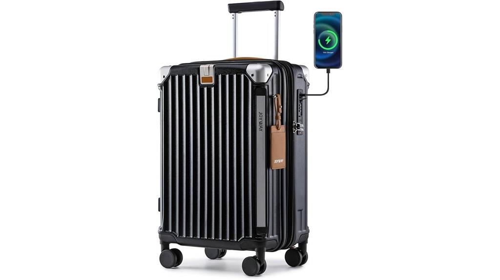 carry on luggage with usb