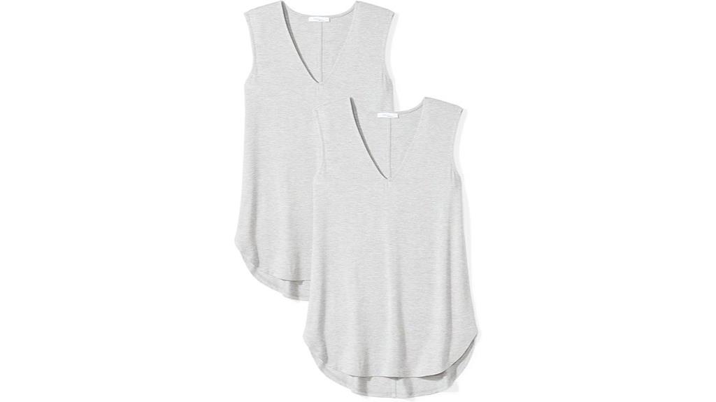 casual jersey v neck