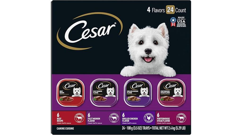 cesar beef dog food