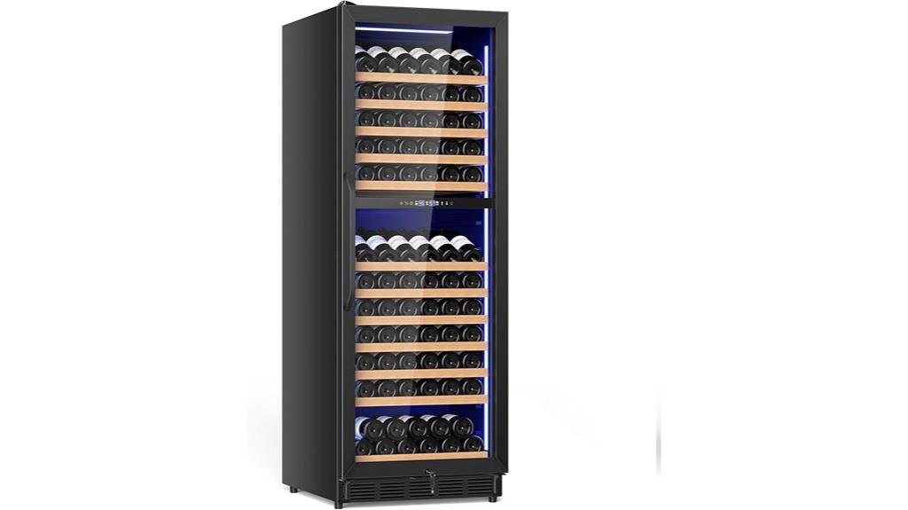 compact two zone wine cooler