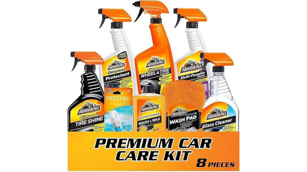 complete eight piece car care