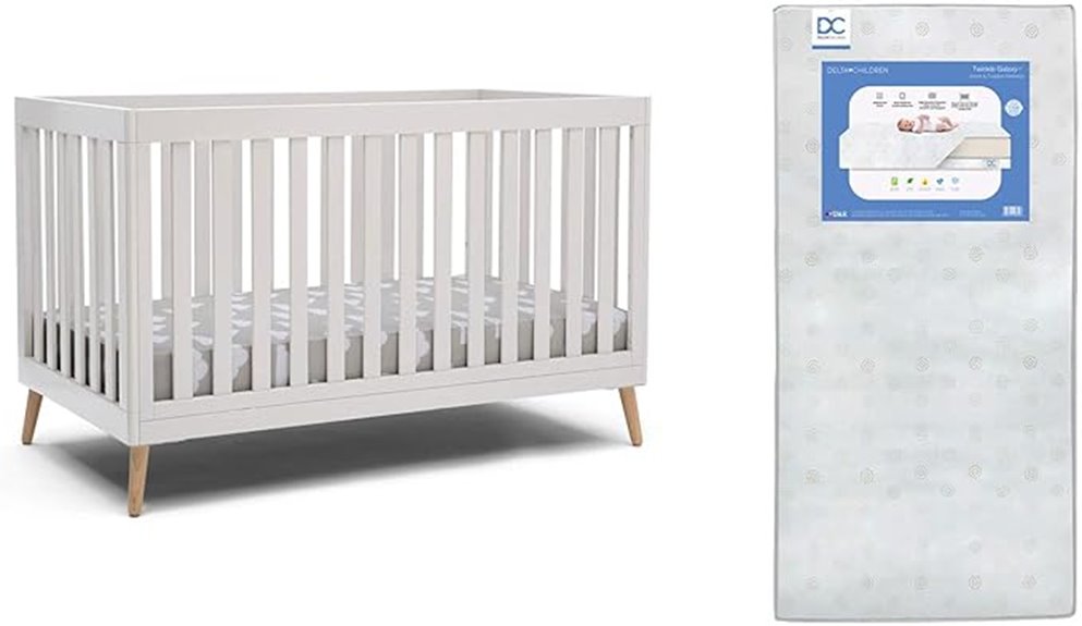 convertible baby crib bundle