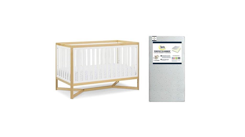 convertible crib with mattress